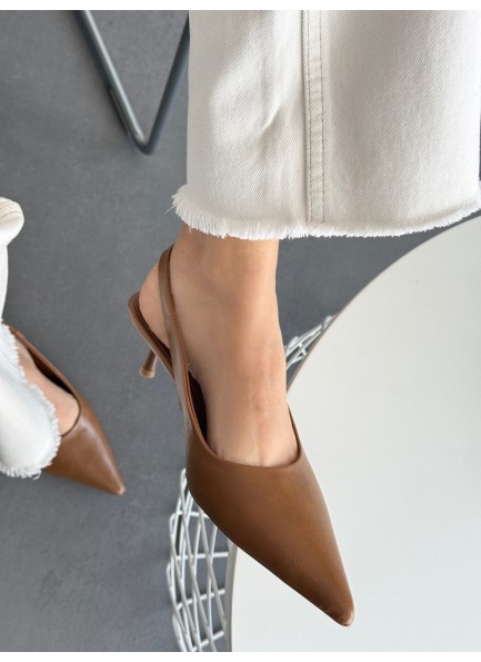 Caramel topuklu ayakkabı 