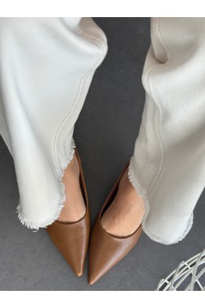 Caramel topuklu ayakkabı 