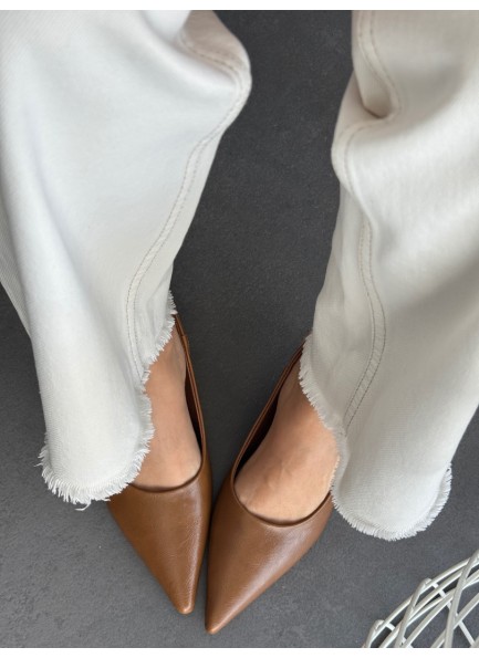 Caramel topuklu ayakkabı 