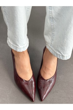 Siyah rugan stiletto