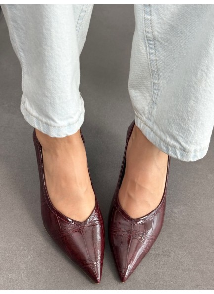 Siyah rugan stiletto