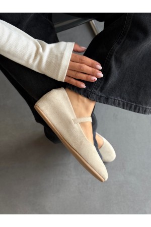 SC1114 Bej içten ökçeli ayakkabı 