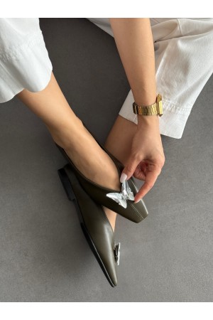 Haki kelebek tokalı babet