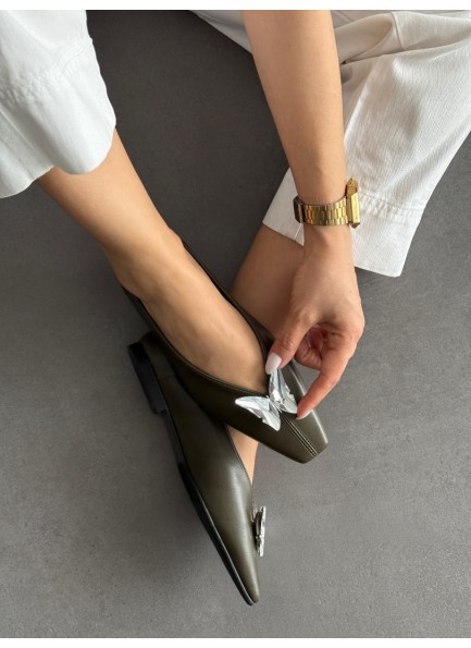 Haki kelebek tokalı babet