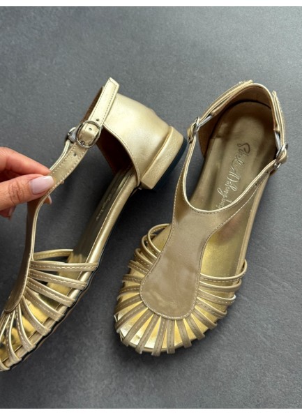 Gold kafes model ayakkabı 