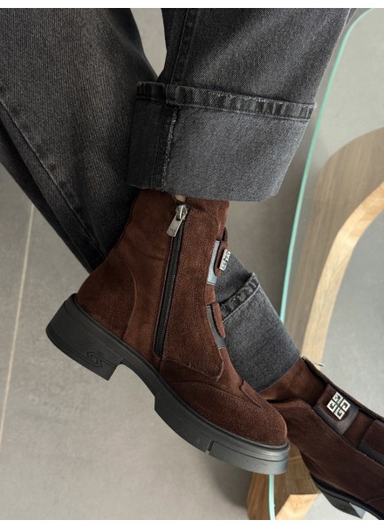 Acı kahve süet hakiki deri bot