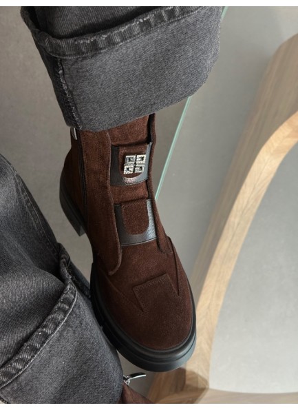 Acı kahve süet hakiki deri bot