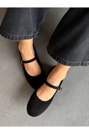 SC1114 Siyah içten ökçeli ayakkabı