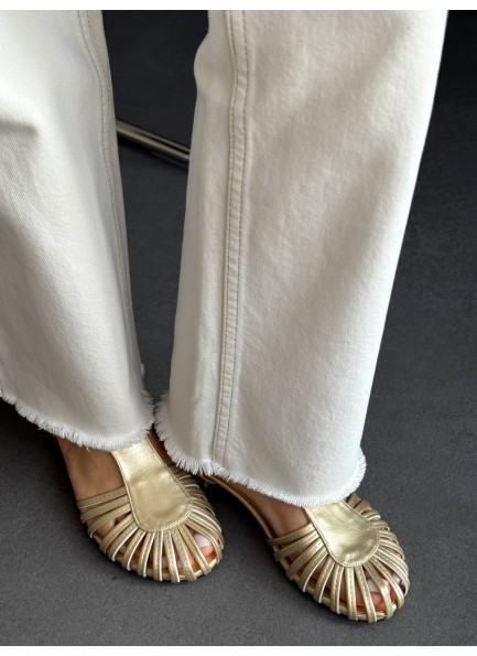 Gold kafes model ayakkabı 