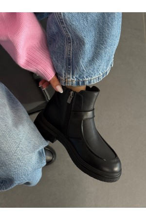 Siyah bilek boy hakiki deri bot