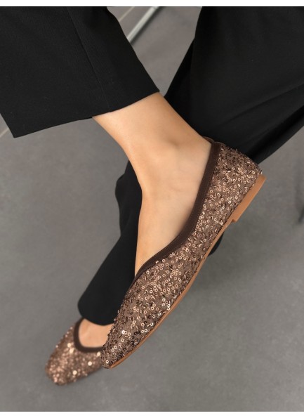 Acı kahve küt kalıp pullu babet 