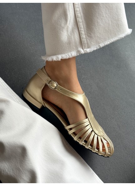 Gold kafes model ayakkabı 