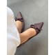 Puantiyeli acı kahve Stiletto