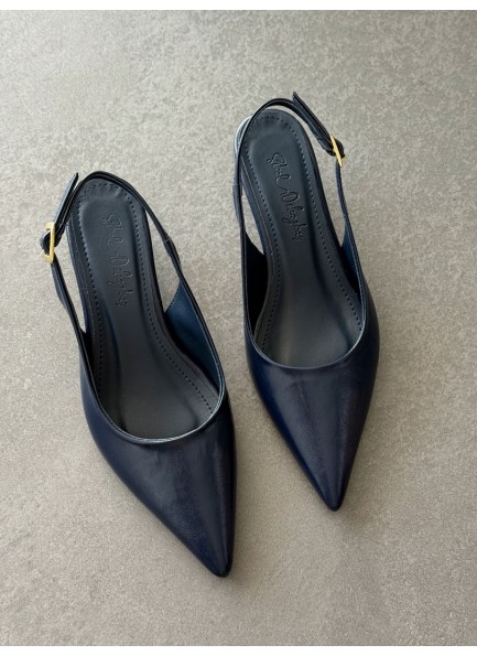 Lacivert topuklu ayakkabı 