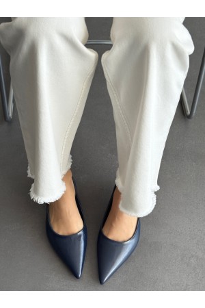 Lacivert topuklu ayakkabı 