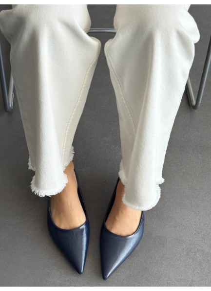 Lacivert topuklu ayakkabı 