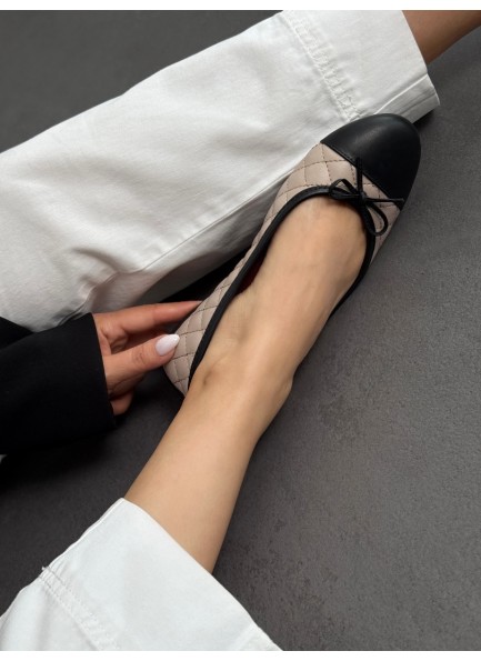 SC0061 Bej hakiki deri fiyonklu babet