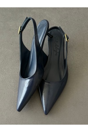 Lacivert topuklu ayakkabı 