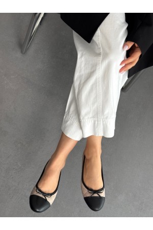 SC0061 Bej hakiki deri fiyonklu babet