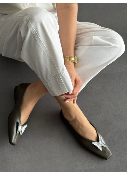 Haki kelebek tokalı babet