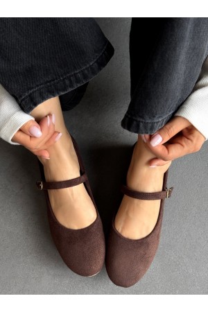 SC1114 Acı kahve içten ökçeli ayakkabı 