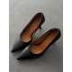 Siyah hakiki deri stiletto