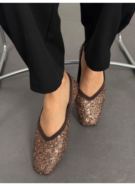 Acı kahve küt kalıp pullu babet 