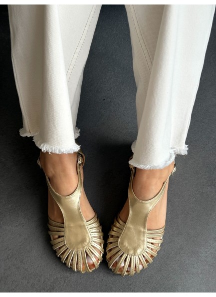 Gold kafes model ayakkabı 