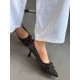 Puantiyeli siyah Stiletto